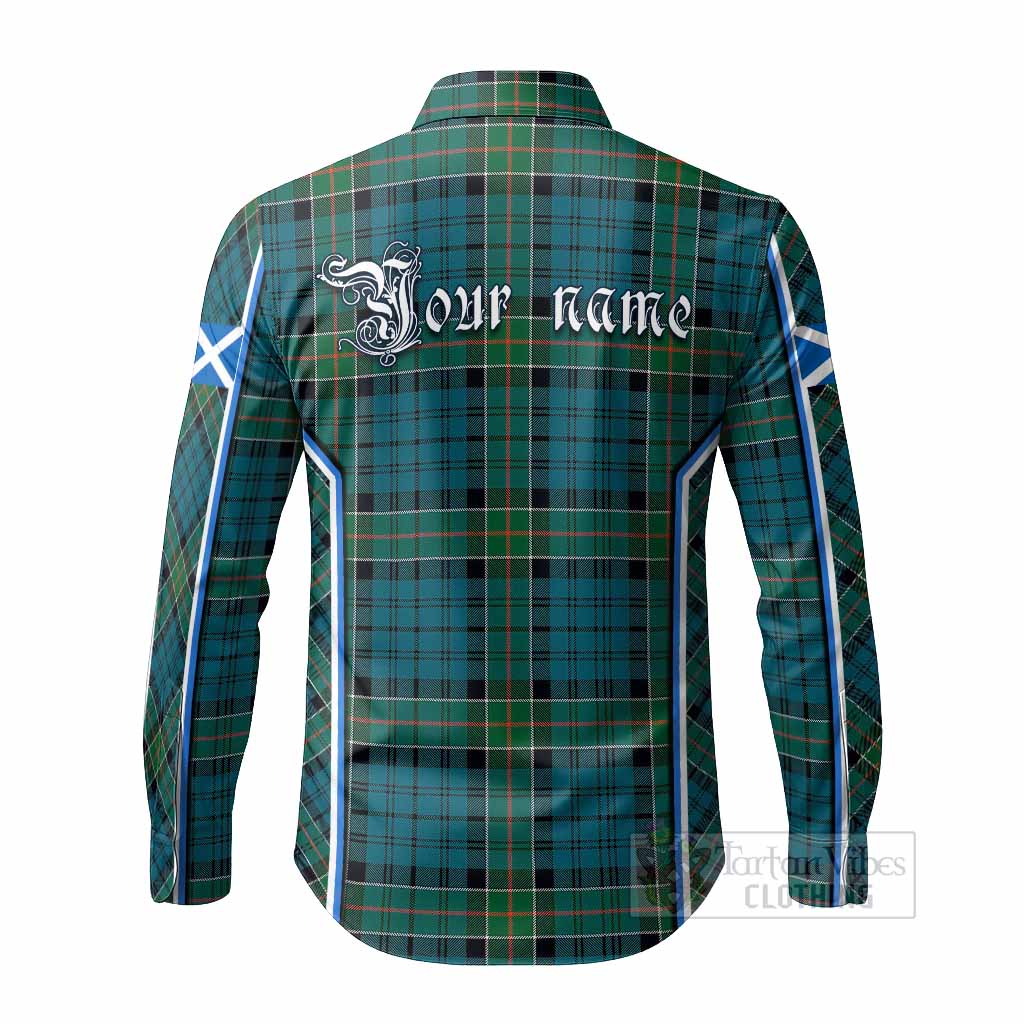 Kirkpatrick Tartan Crest Long Sleeve Button Shirts Scotland Coat of Arm Flag Style - Tartan Vibes Clothing