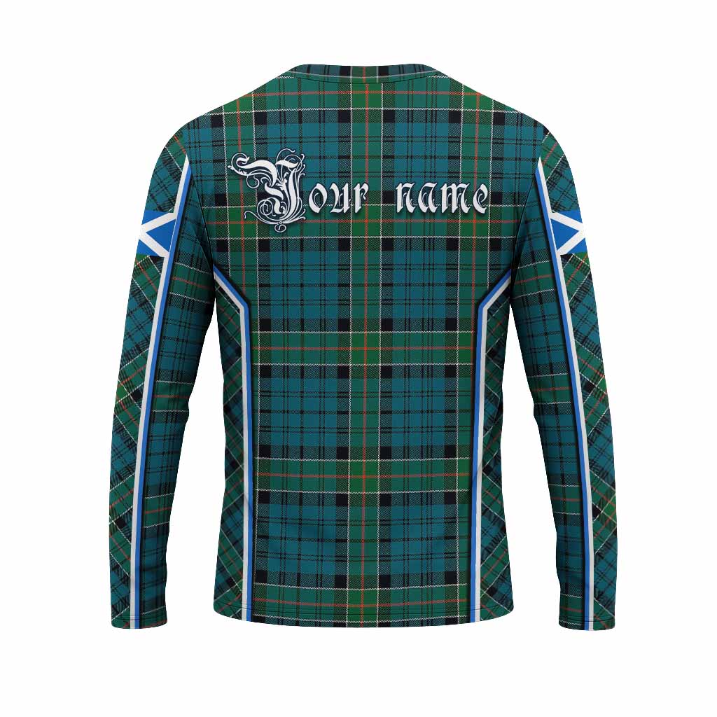 Kirkpatrick Tartan Crest Long Sleeve T-Shirt Scotland Coat of Arm Flag Style - Tartan Vibes Clothing
