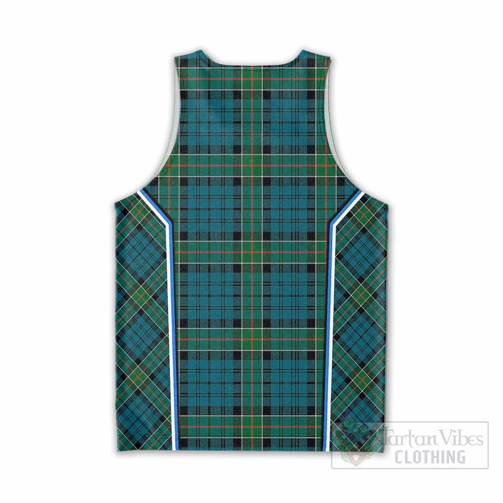 Kirkpatrick Tartan Crest Men Tank Top Scotland Coat of Arm Flag Style - Tartan Vibes Clothing