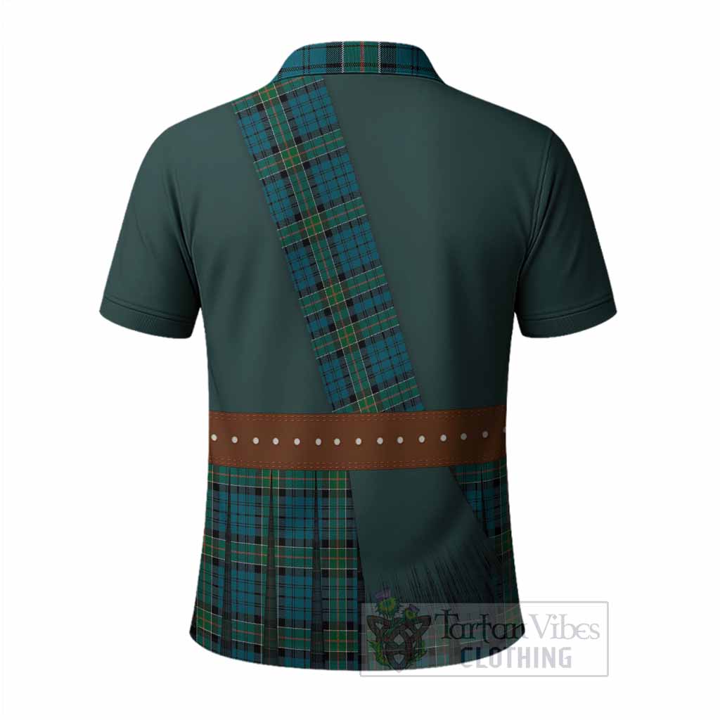 Kirkpatrick Tartan Crest Polo Shirt Kilt Costume Style