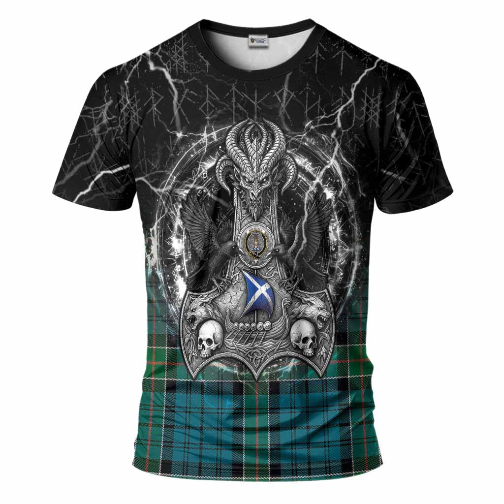 Kirkpatrick Tartan Crest T-Shirt Celtic Odin's Raven Legacy