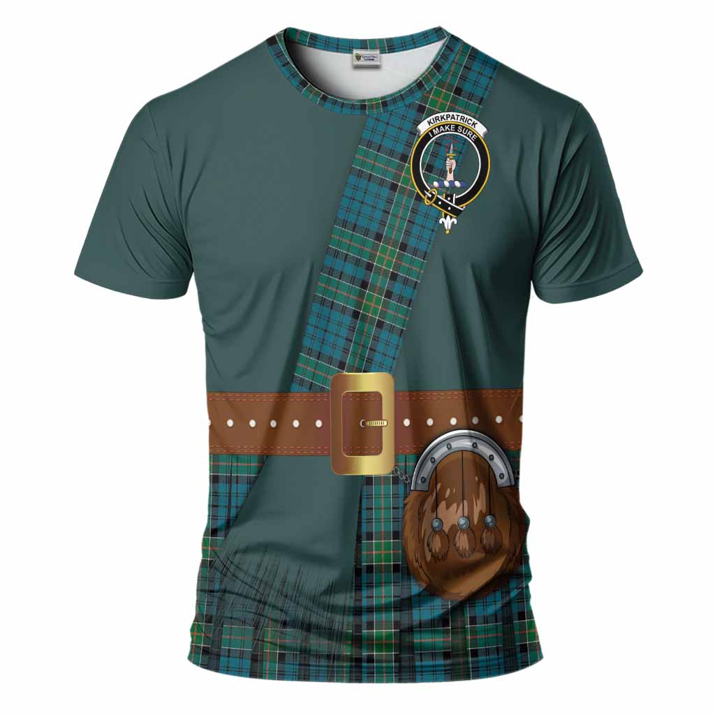 Kirkpatrick Tartan Crest T-Shirt Kilt Costume Style