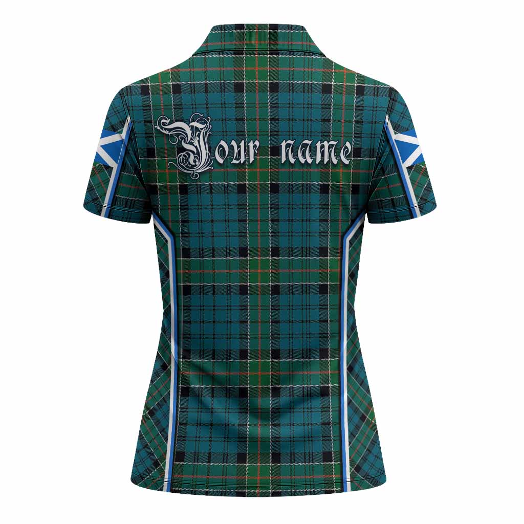 Kirkpatrick Tartan Crest Women's Polo Shirt Scotland Coat of Arm Flag Style - Tartan Vibes Clothing