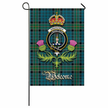 Kirkpatrick Tartan Family Crest Garden Flag Royal Thistle Welcome Style