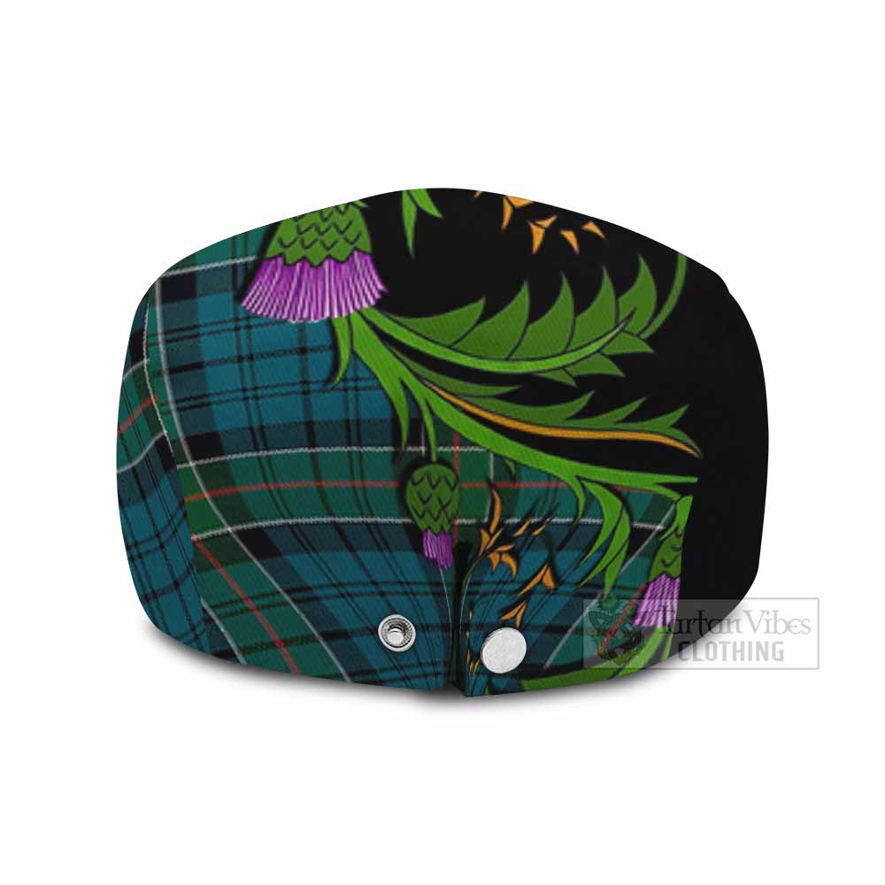 Kirkpatrick Tartan Flat Cap, Jeff Cap Scottish Thistle Pride Heritage Art - Tartan Vibes Clothing