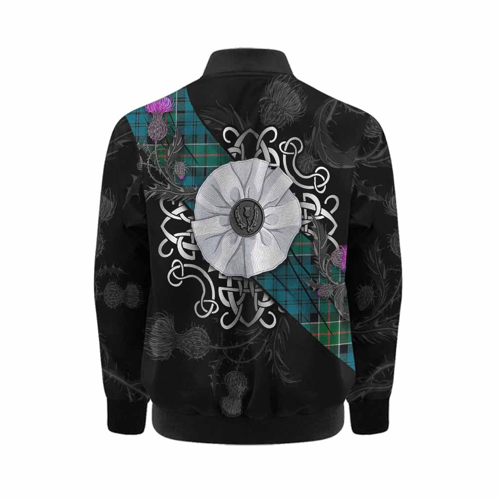 Kirkpatrick Tartan Kid Bomber Jacket Jacobite White Rose Kid - Tartan Vibes Clothing