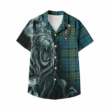 Kirkpatrick Tartan Kid Hawaiian Shirt Roaring Lion Heritage