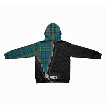 Kirkpatrick Tartan Kid Hoodie New Zealand Pattern Unique Zipper Stylized