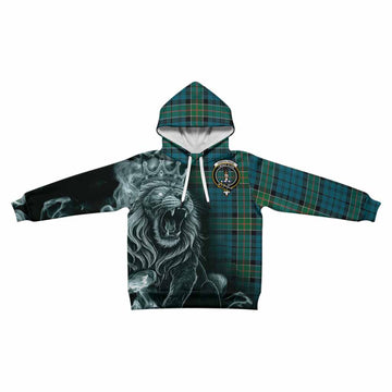 Kirkpatrick Tartan Kid Hoodie Roaring Lion Heritage