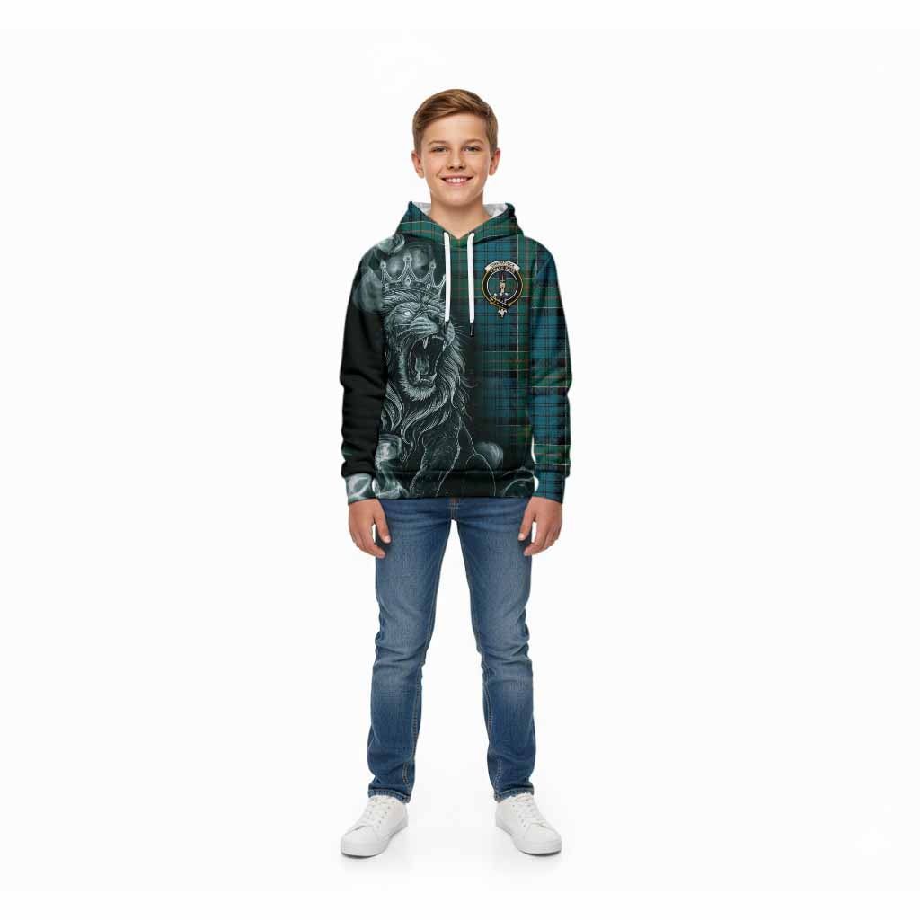 Kirkpatrick Tartan Kid Hoodie Roaring Lion Heritage