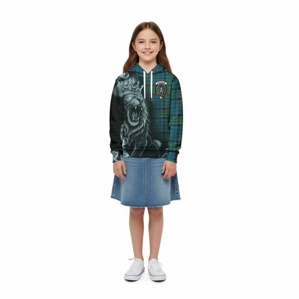 Kirkpatrick Tartan Kid Hoodie Roaring Lion Heritage