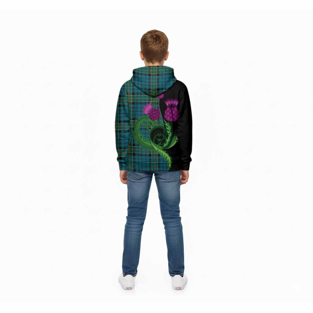 Kirkpatrick Tartan Kid Hoodie Traditional Scottish Thistle
