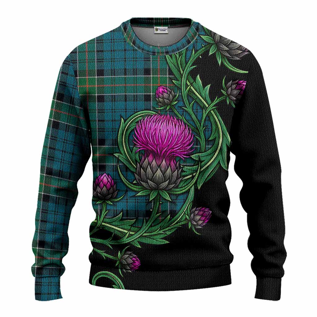Kirkpatrick Tartan Knitted Sweater Resilient Scottish Thistle Unisex - Tartan Vibes Clothing