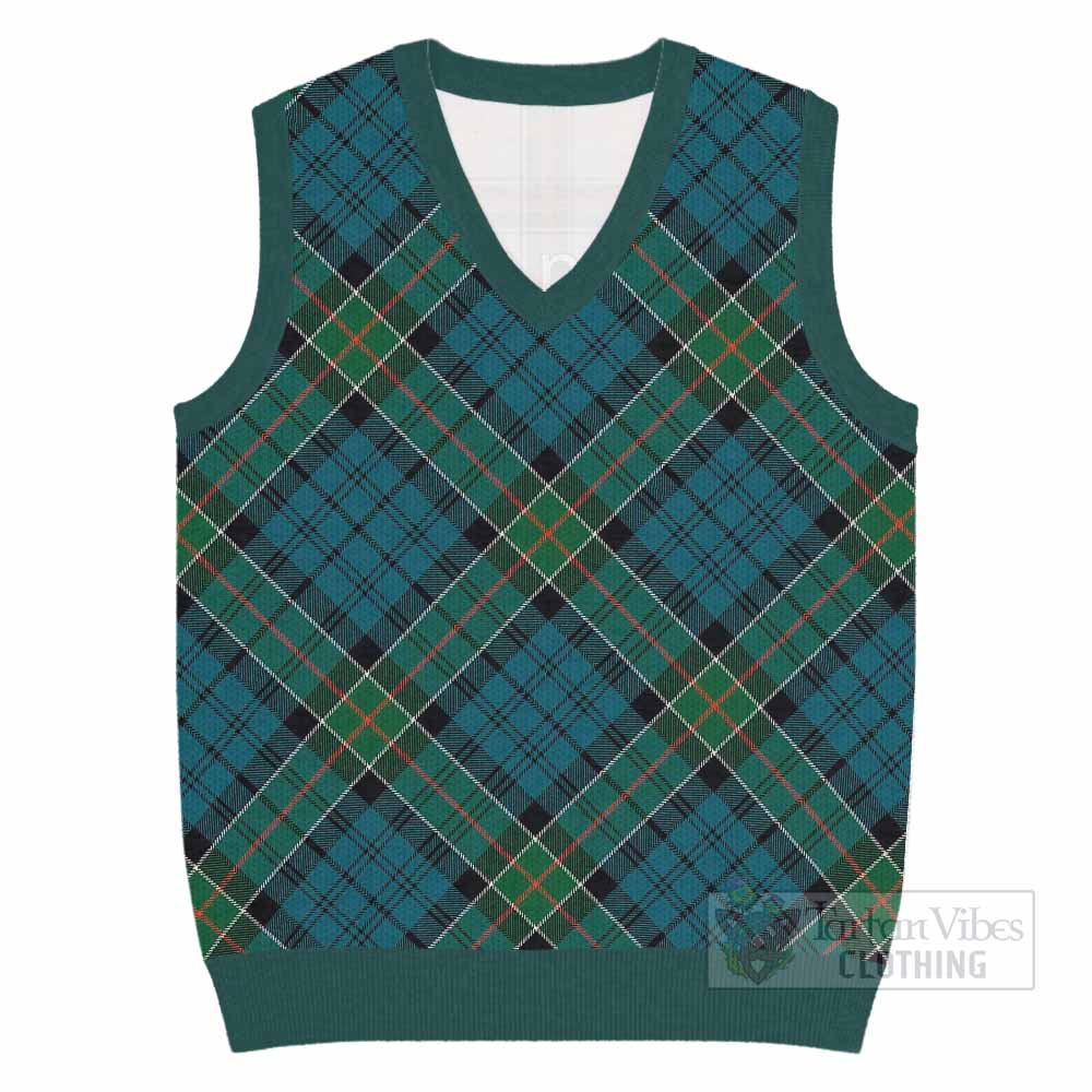 Kirkpatrick Tartan  Knitted V-Neck Vest Cross Style