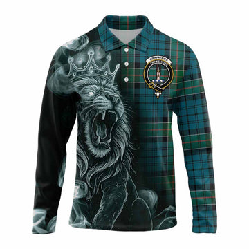Kirkpatrick Tartan Long Sleeve Polo Shirt Roaring Lion Heritage