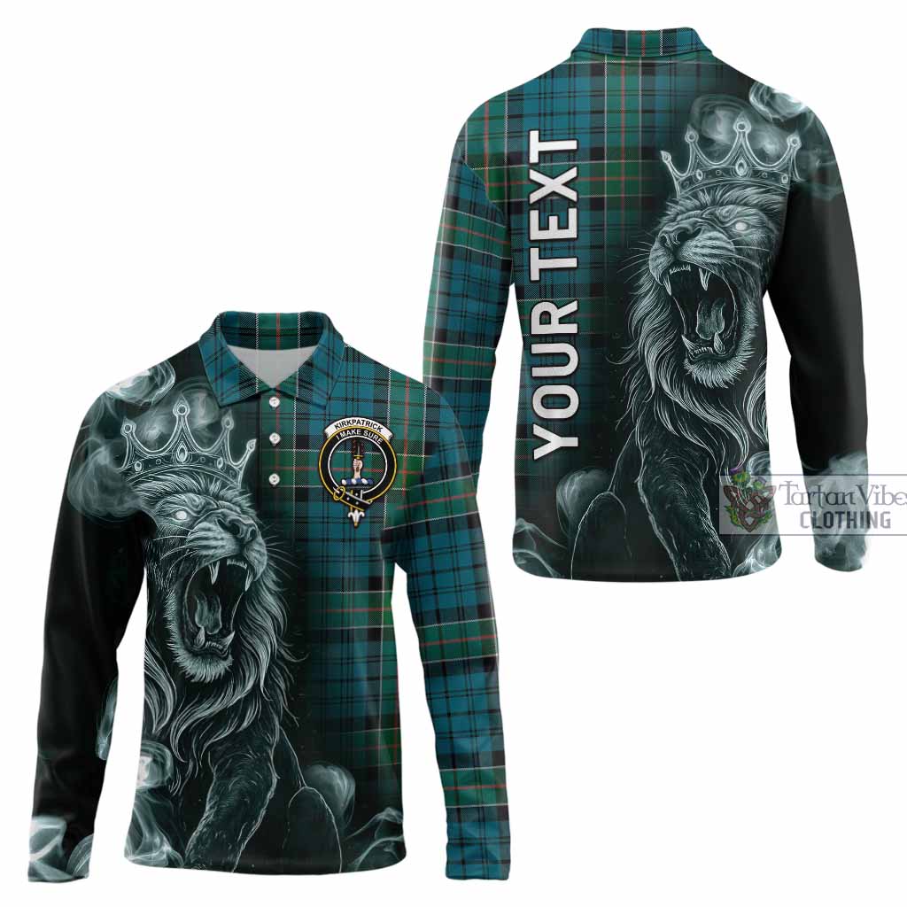 Kirkpatrick Tartan Long Sleeve Polo Shirt Roaring Lion Heritage