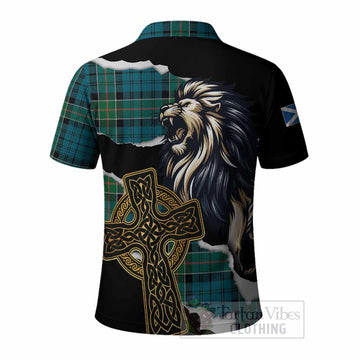 Kirkpatrick Tartan Scottish Polo Shirt Lion Celtic Heritage