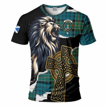 Kirkpatrick Tartan Scottish T-Shirt Lion Celtic Heritage