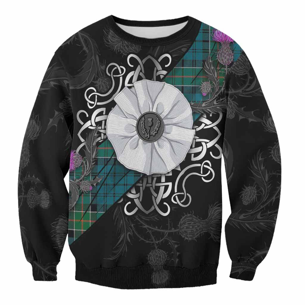 Kirkpatrick Tartan Sweatshirt Jacobite White Rose Unisex - Tartan Vibes Clothing