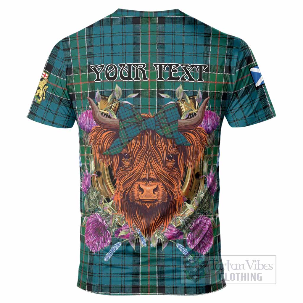 Kirkpatrick Tartan T-Shirt Scottish Thistle Heilan Coo