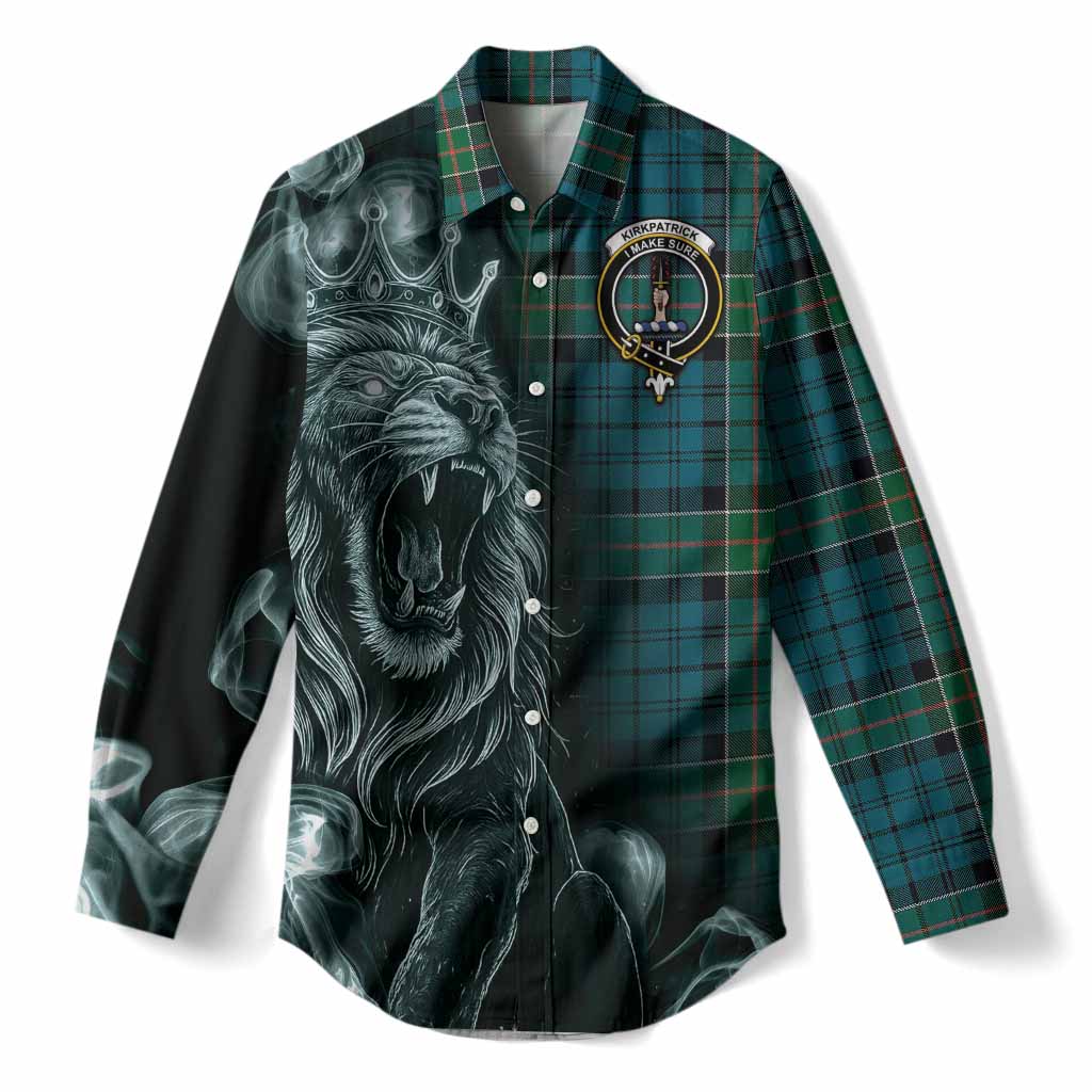 Kirkpatrick Tartan Women Casual Shirt Roaring Lion Heritage