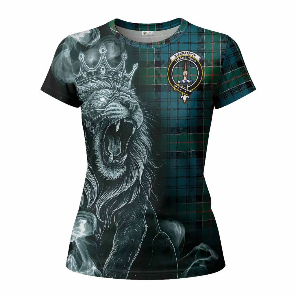 Kirkpatrick Tartan Women T shirt Roaring Lion Heritage