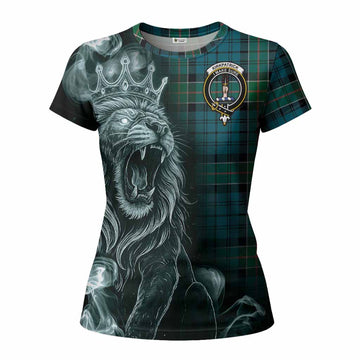 Kirkpatrick Tartan Women T shirt Roaring Lion Heritage