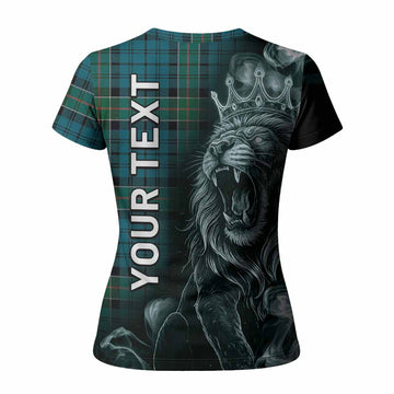 Kirkpatrick Tartan Women T shirt Roaring Lion Heritage