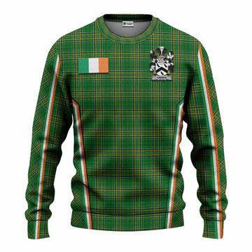 Kirwan Irish Clan Coat of Arm Tartan Knitted Sweater Flag Style