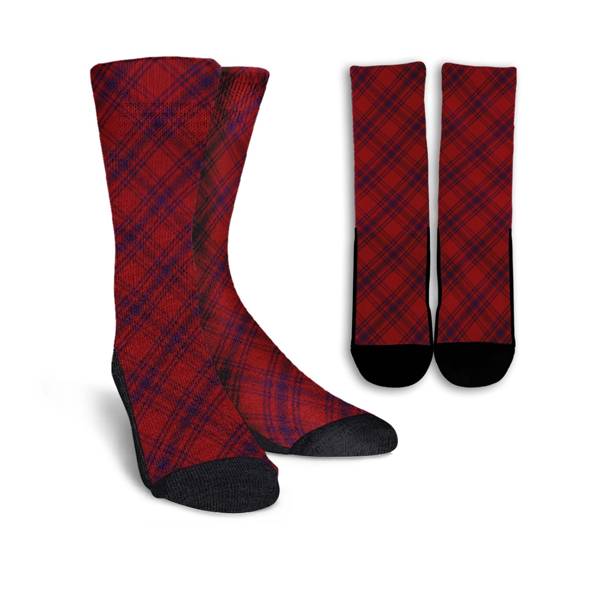 Kyle Tartan Crew Socks Cross Tartan Style - Tartanvibesclothing
