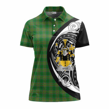 Kyle Irish Clan Women's Polo Shirt Celtic Circle Style Women - Tartan Vibes Clothing