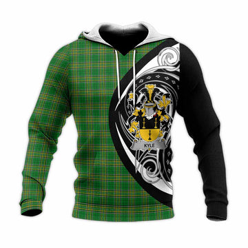 Tartan Vibes Clothing Kyle Irish Clan Knitted Hoodie Celtic Circle Style