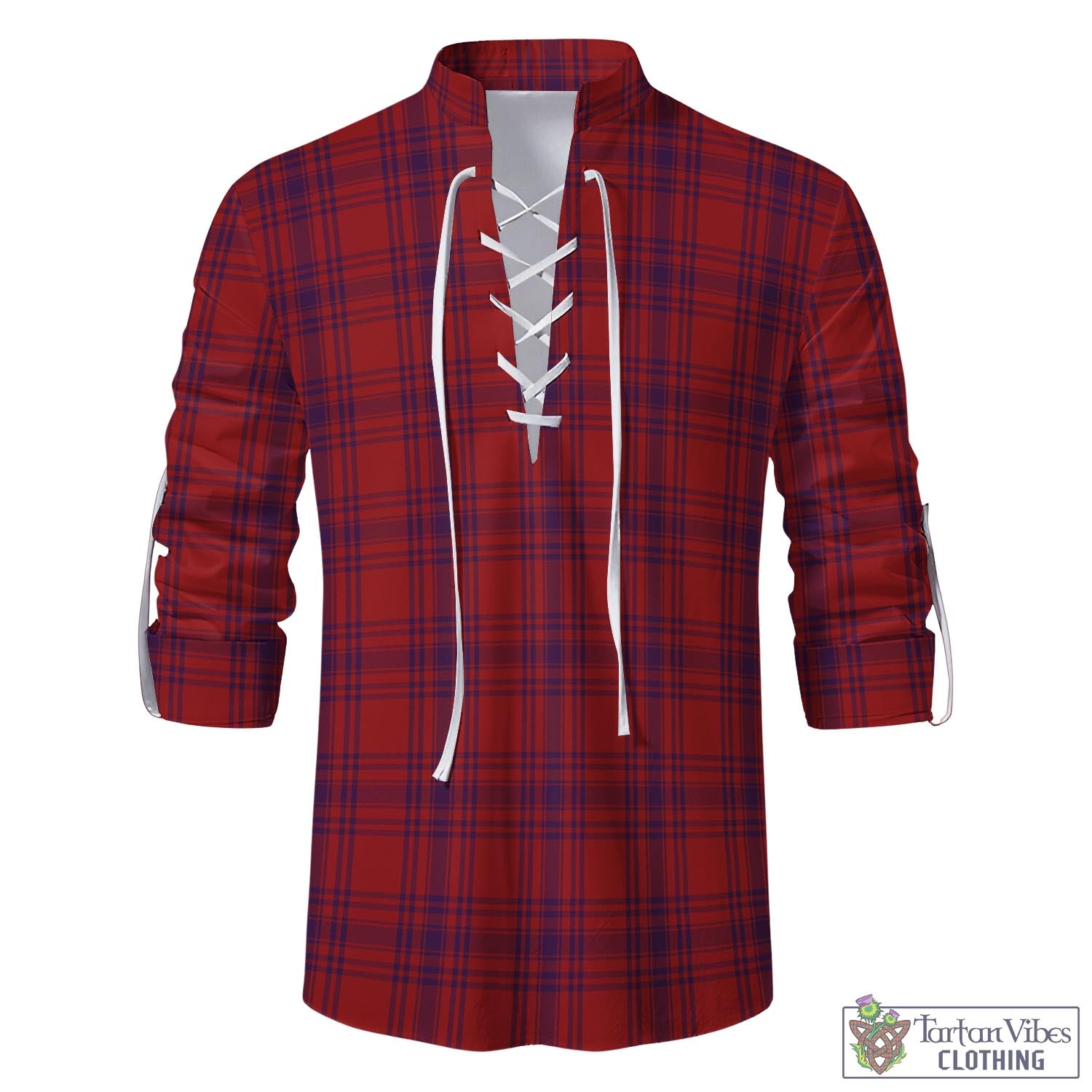 Tartan Vibes Clothing Kyle Tartan Men's Scottish Traditional Jacobite Ghillie Kilt Shirt