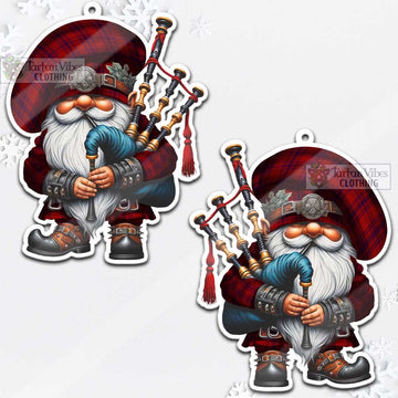 Tartan Vibes Clothing Kyle Tartan Badpiper Gnome Christmas Ornament