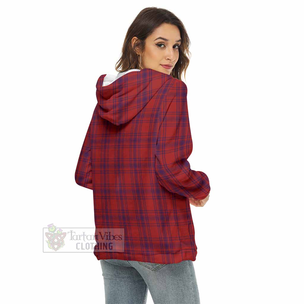 Tartan Vibes Clothing Kyle Tartan Women's Borg  Half Zip Fleece Hoodie