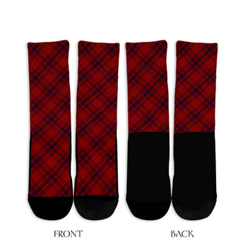 Kyle Tartan Crew Socks Cross Tartan Style