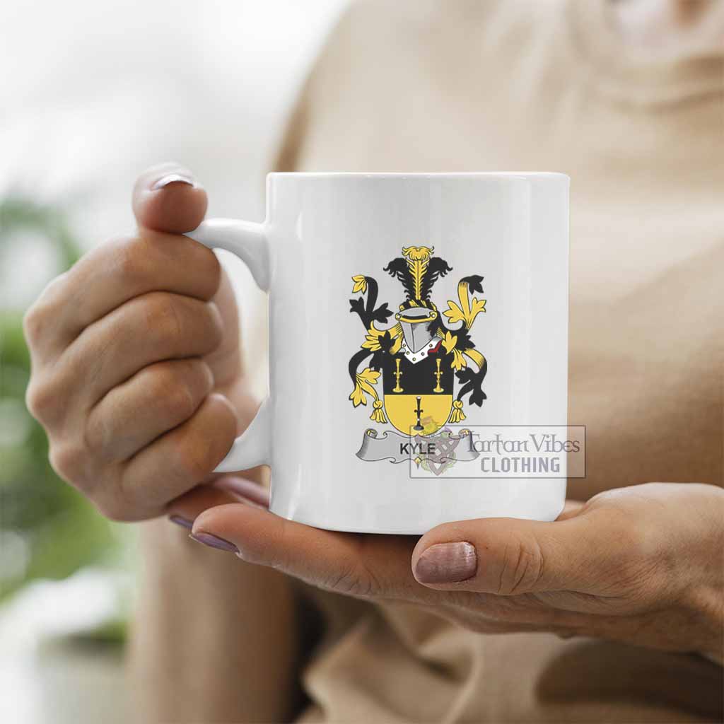 Kyle Irish Clan Coat of Arms Ceramic Mug - 2D-tartanvibesclothing