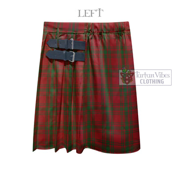 Kyle Green Tartan Men's Pleated Skirt - Fashion Casual Retro Scottish Kilt Style