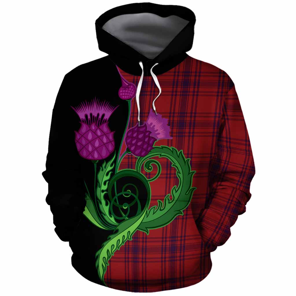 Kyle Tartan Cotton Hoodie Traditional Scottish Thistle