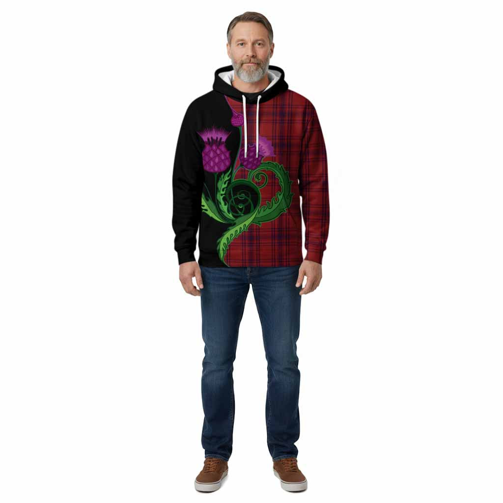 Kyle Tartan Cotton Hoodie Traditional Scottish Thistle