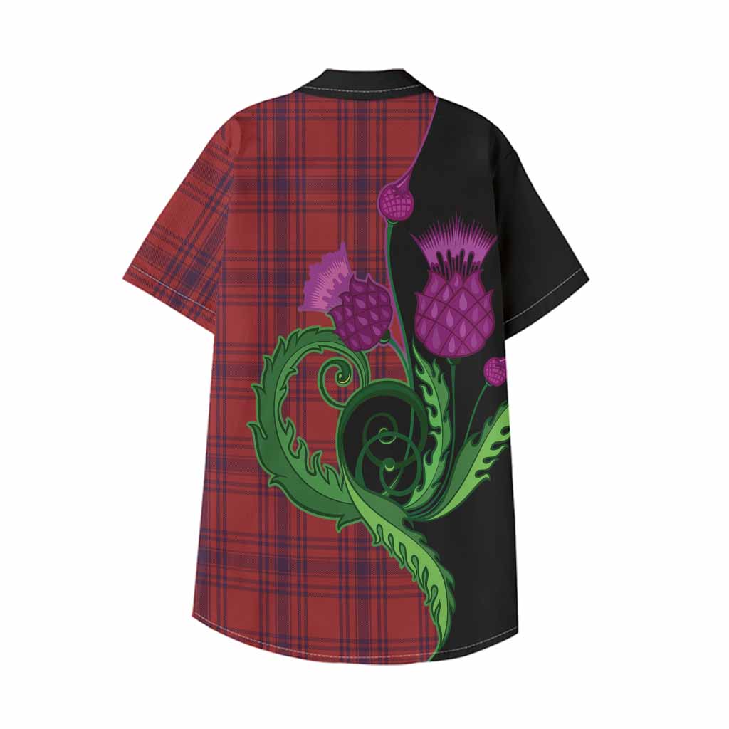 Kyle Tartan Kid Hawaiian Shirt Traditional Scottish Thistle