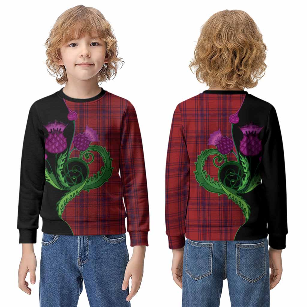 Kyle Tartan Kid Knitted Sweatshirt Traditional Scottish Thistle