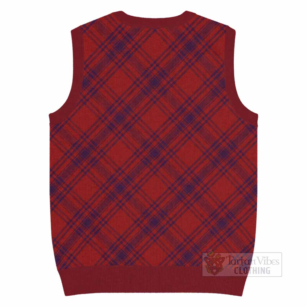 Kyle Tartan  Knitted V-Neck Vest Cross Style
