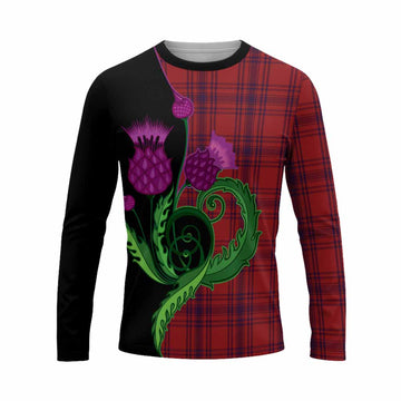 Kyle Tartan Long Sleeve T-Shirt Traditional Scottish Thistle