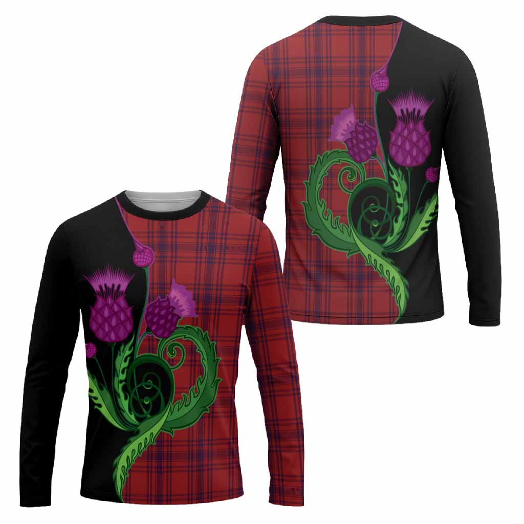 Kyle Tartan Long Sleeve T-Shirt Traditional Scottish Thistle