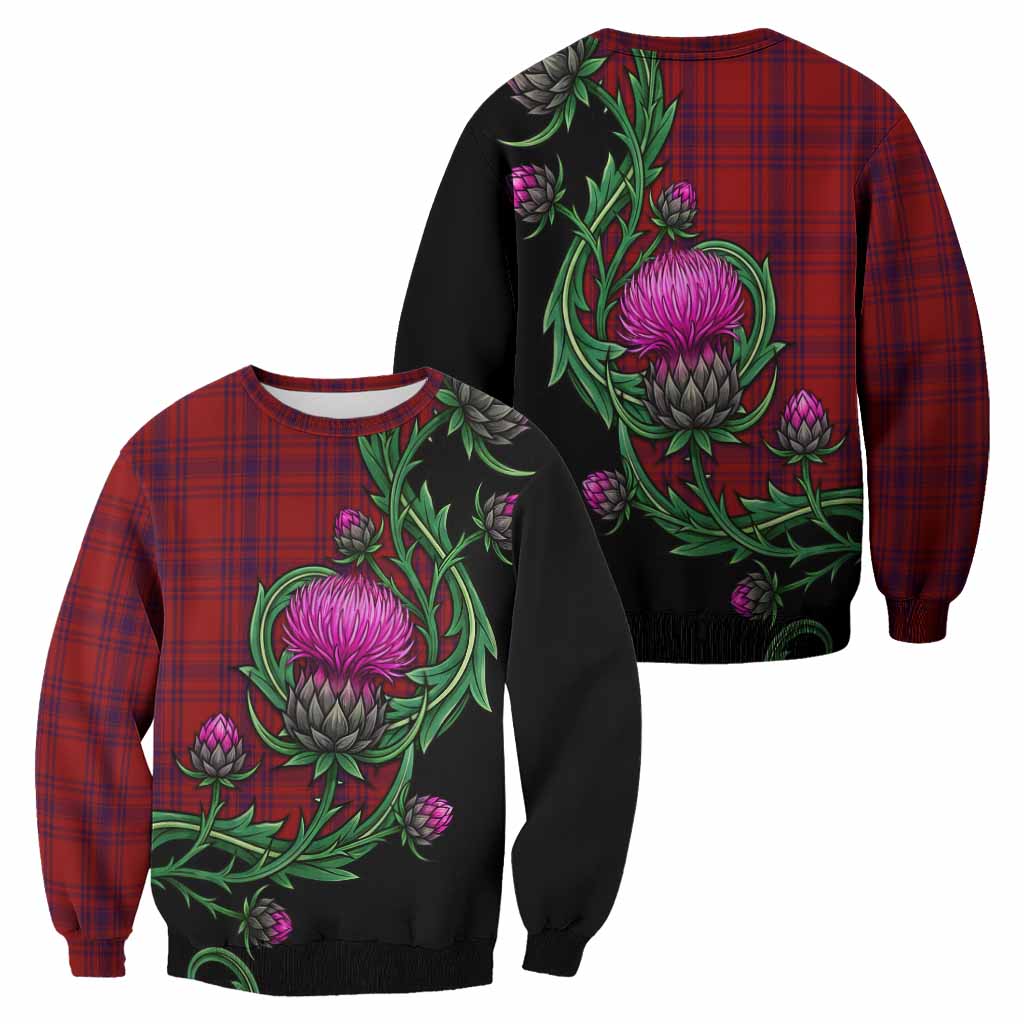Kyle Tartan Sweatshirt Resilient Scottish Thistle - Tartan Vibes Clothing