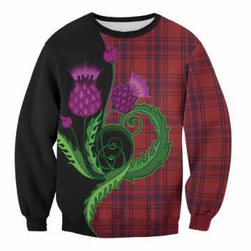 Kyle Tartan Sweatshirt Traditional Scottish Thistle