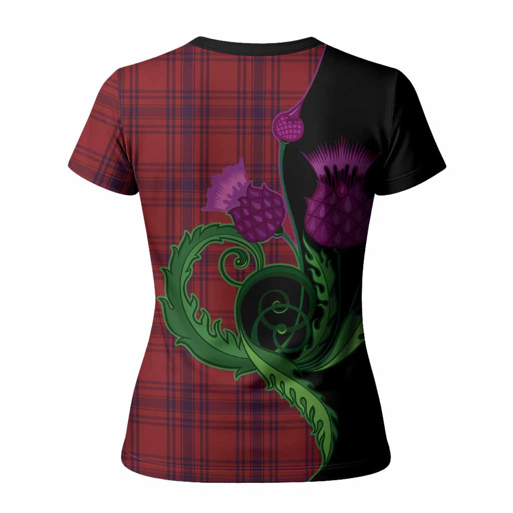 Kyle Tartan Women T shirt Traditional Scottish Thistle