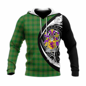 Tartan Vibes Clothing Lacy Irish Clan Knitted Hoodie Celtic Circle Style