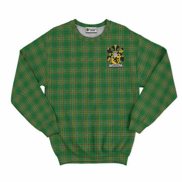 Laffan Irish Clan Tartan Sweatshirt with Coat of Arms